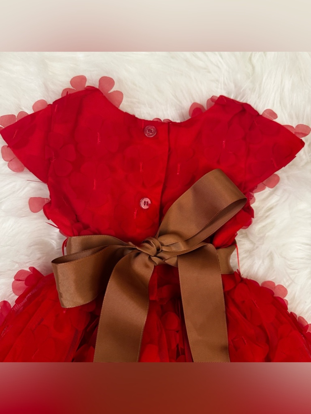 Joe & Ella Red Dress 4T | Classic Party Holiday Dress Girls - Picture 8 of 11